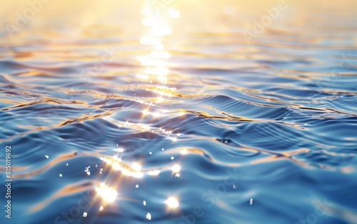Glistening ripples of sunlit water creating luminous patterns.