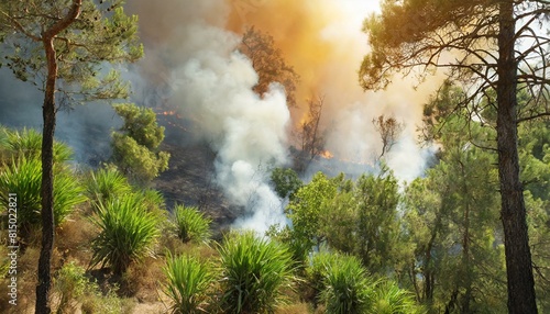 burning forest, problem of forest fires © Arthur