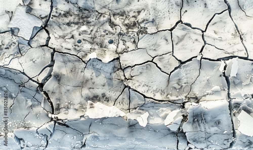 Fractured ice sheet background, ice texture