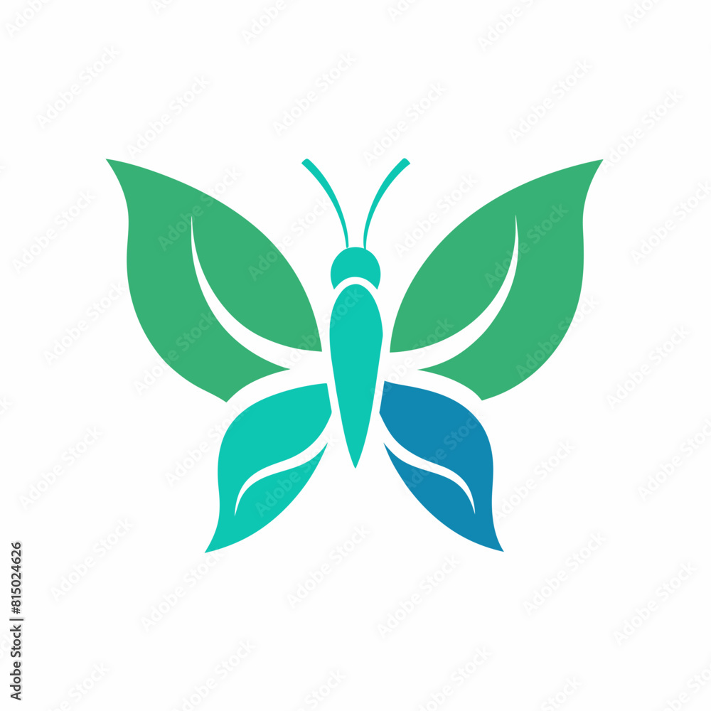 abstract green butterfly abstract green butterfly