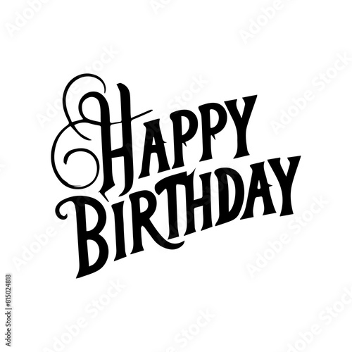 Happy birthday transparent Text background download Free.