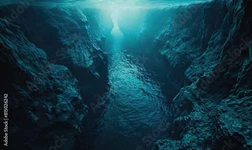 Wallpaper Mural Caustic and rippling seabed surface, dynamic water, underwater scene Torontodigital.ca