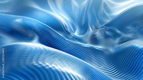 Digital technology blue rhythm wavy lines abstract graphic poster web page ppt background hyper realistic 