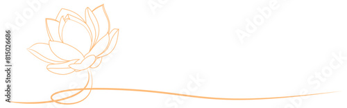 line art lotus flower for a vesak day