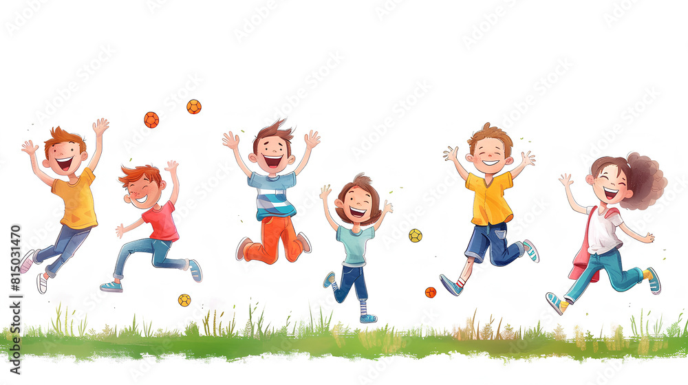 Children Protection Day. Cartoon illustration with children. Children Protection Day. Cartoon illustration with children.