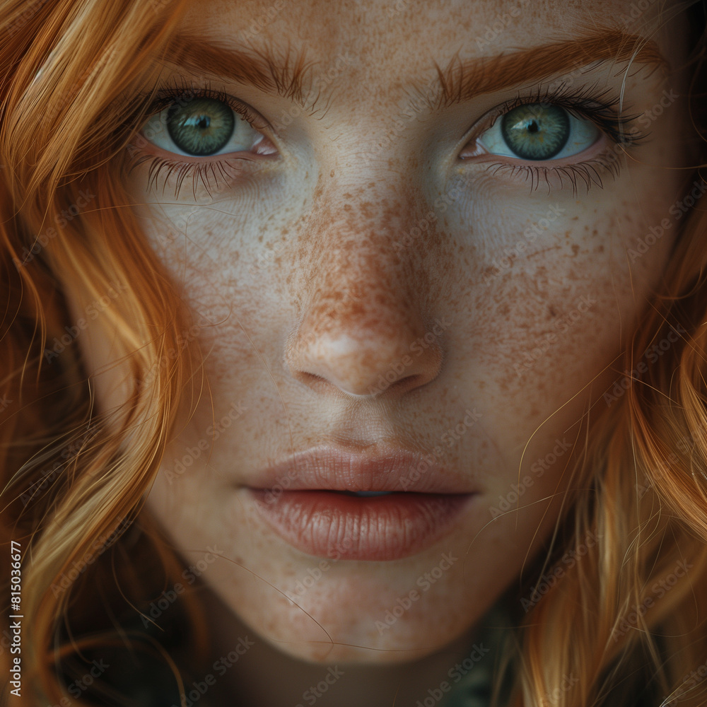 Closeup Of Red Hair Woman Closeup Of Red Hair Woman