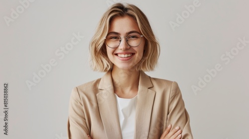 Confident Young Woman Smiling photo
