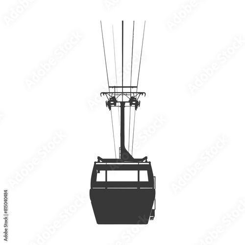 Silhouette Aerial tramway black color only