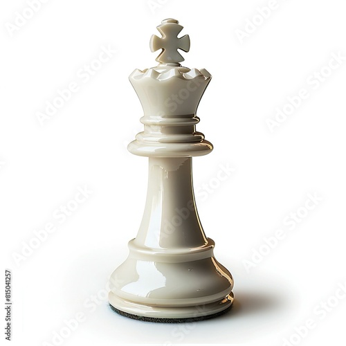 Queen chess piece , isolated on white background , high quality, high resolution