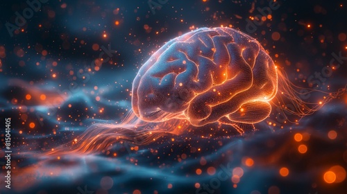 The intricate tapestry of ideas and insights bursting forth from a human brain, each thread representing a unique facet of creativity and wisdom