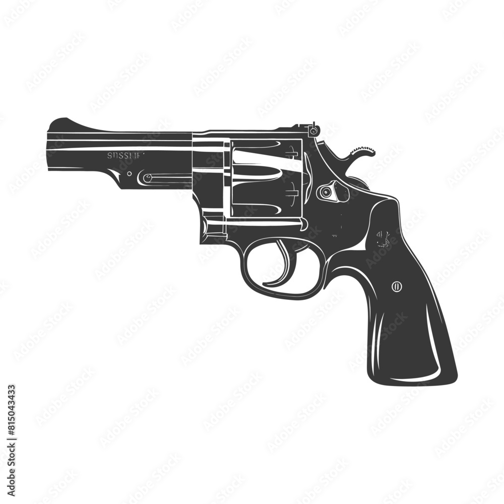 custom made wallpaper toronto digitalSilhouette revolver gun military weapon black color only