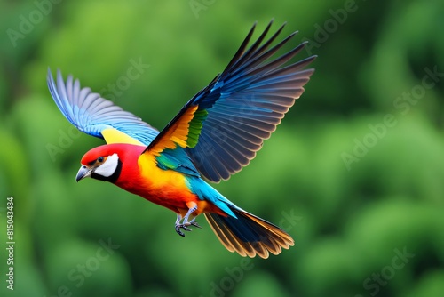 beautiful colorful macaw