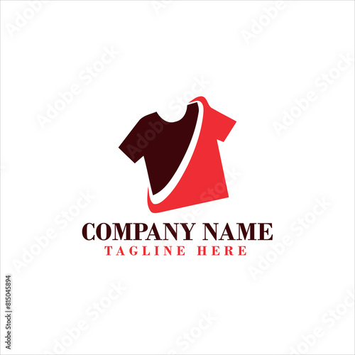 Clothes for little boys and girls logo design. Children clothes on a 
