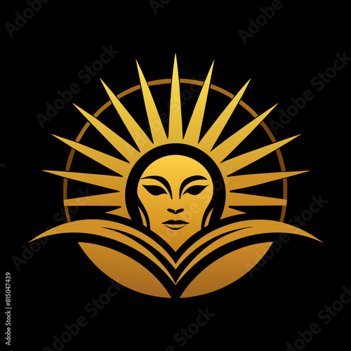 golden sunrise icon logo