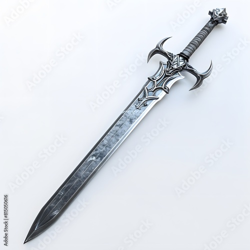 Sword on white background