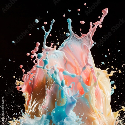 The Symphony of Elements: Liquid and Powder in Motion photo