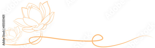 line art lotus flower for a vesak day