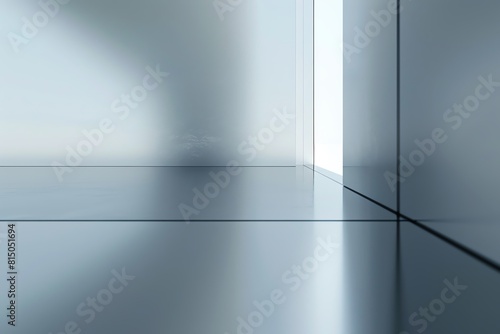 Quality surface side view A side view of a flawlessly smooth and reflective surface photo