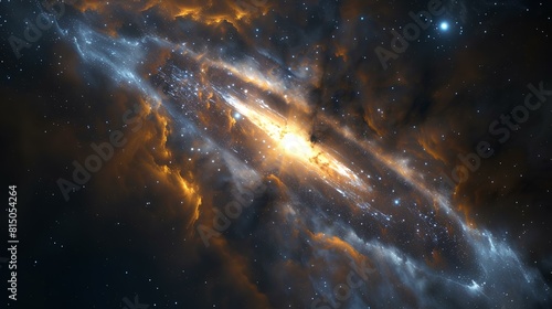 Amazing space background with stars and nebula.