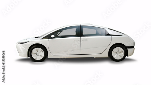 modern  clean futuristic  car  for personal transport   isolated on a clear white background