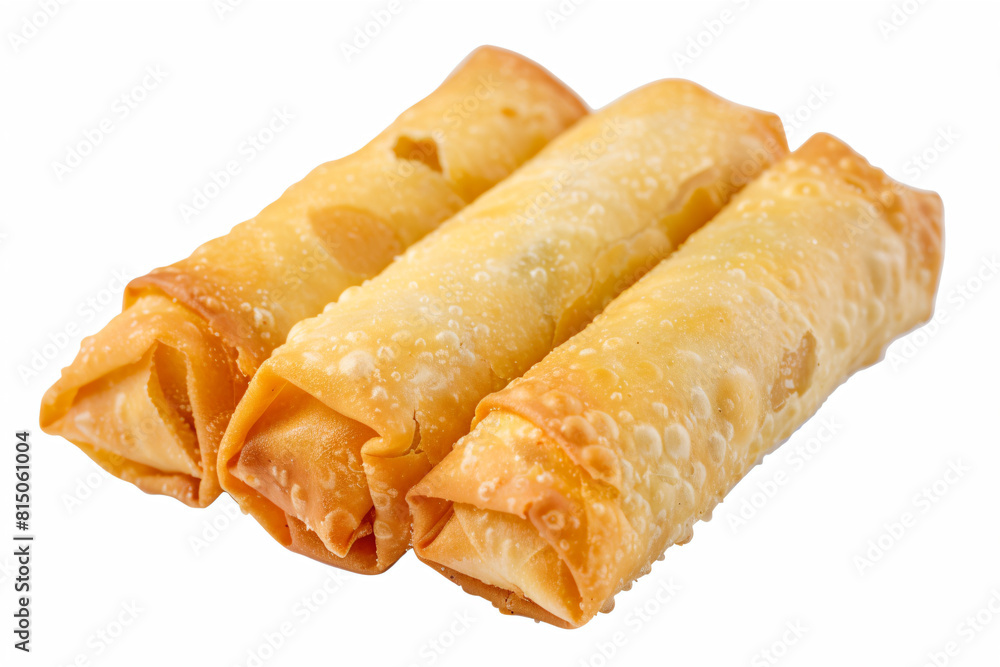 three pieces of food that are on a white surface three pieces of food that are on a white surface