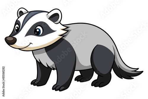 badger cartoon vector illustration