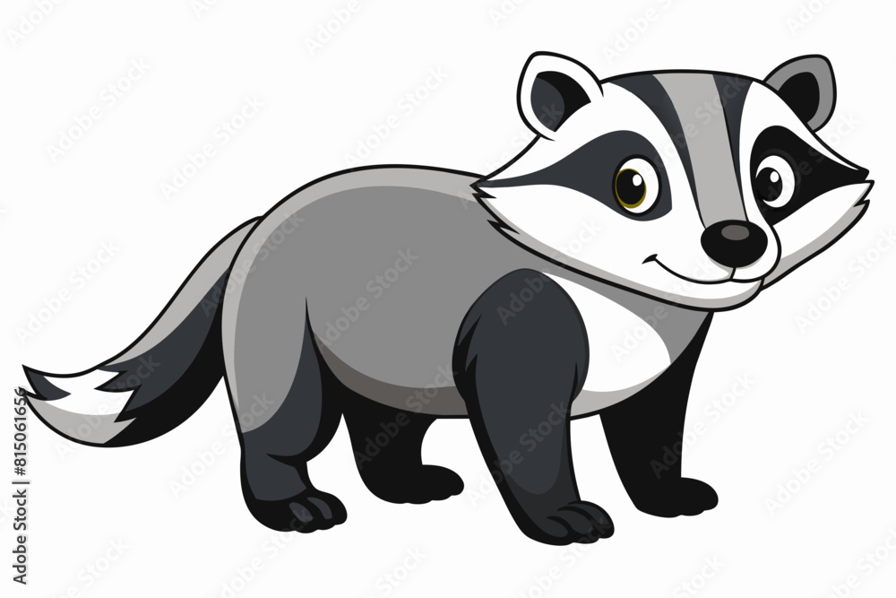 badger cartoon vector illustration badger cartoon vector illustration