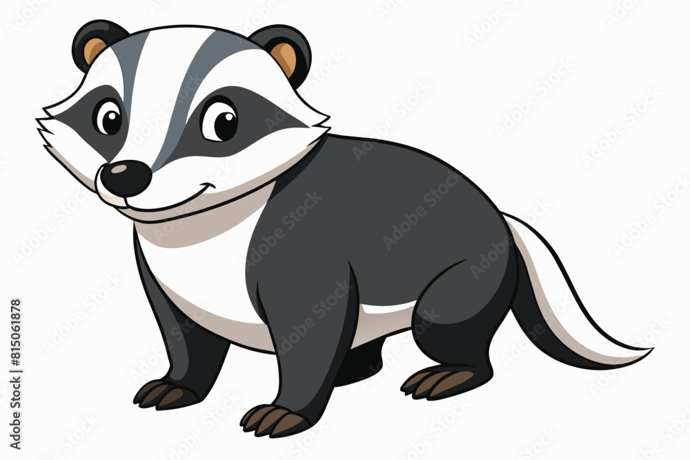 badger cartoon vector illustration badger cartoon vector illustration