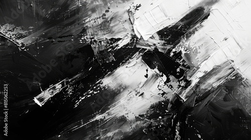 Wallpaper Mural Abstract Expression Monochromatic Art Torontodigital.ca