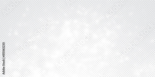 Abstract white and gray color geometric round shape background concept. Halftone dots design background