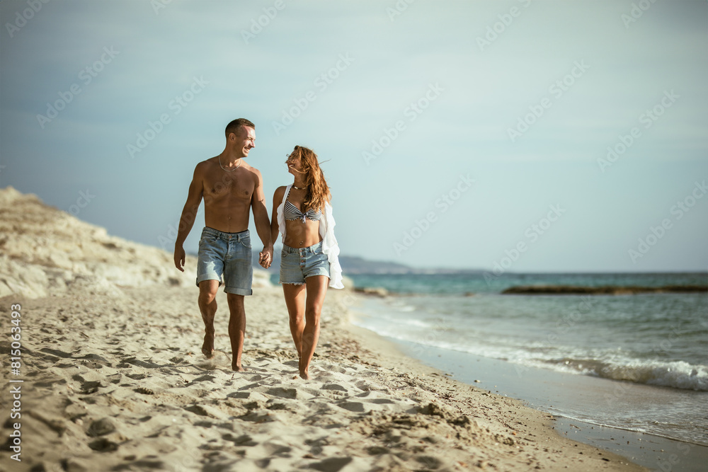 Couple Walking on the Beach