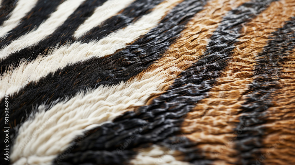 Animal skin texture such as zebra and tiger fur. Luxury fashion concept. Animal skin texture such as zebra and tiger fur. Luxury fashion concept.