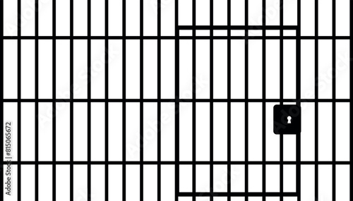 Prison Bars SVG Cut File for Cricut and Silhouette, EPS Vector, DXF , PNG , JPEG , Zip Folder