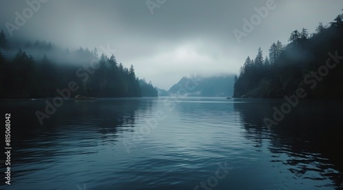 Large Body of Water Surrounded by Trees