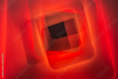 abstract red background with some smooth lines in it and some squares