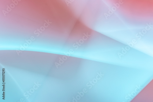 abstract background with smooth lines in light blue and pink colors.