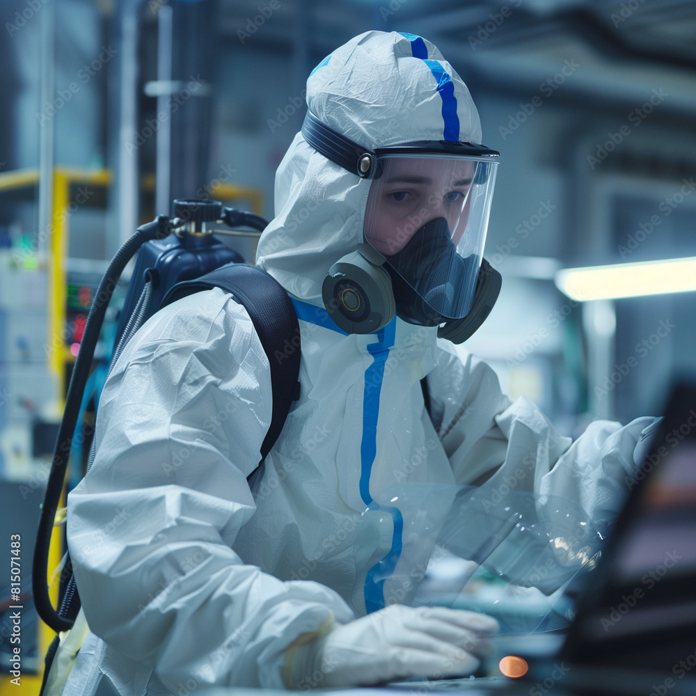 CBRN specialist at work CBRN specialist at work