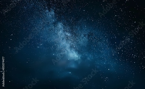 Twinkling Starry Night background   Dark Blue Sky Filled with Stars