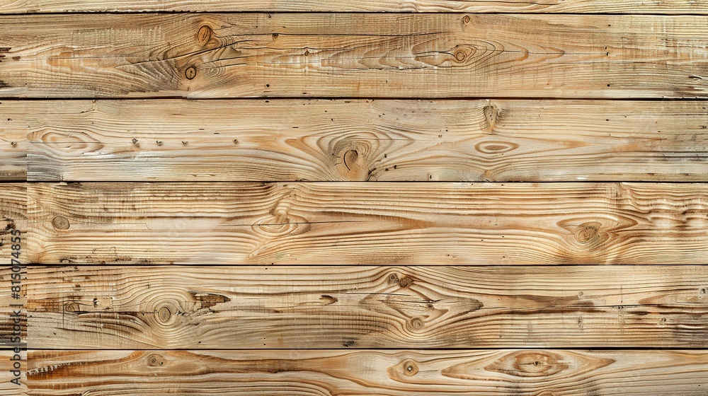 Naklejka premium Light brown nature wooden plank texture background