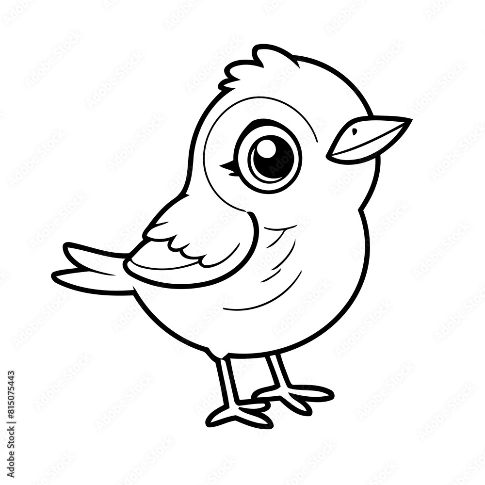 Obraz premium Amazing Bird illustration for kids page