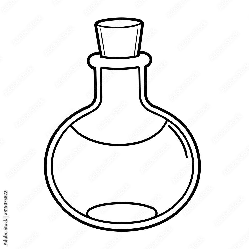 Cartoon magic potion for kids page Cartoon magic potion for kids page