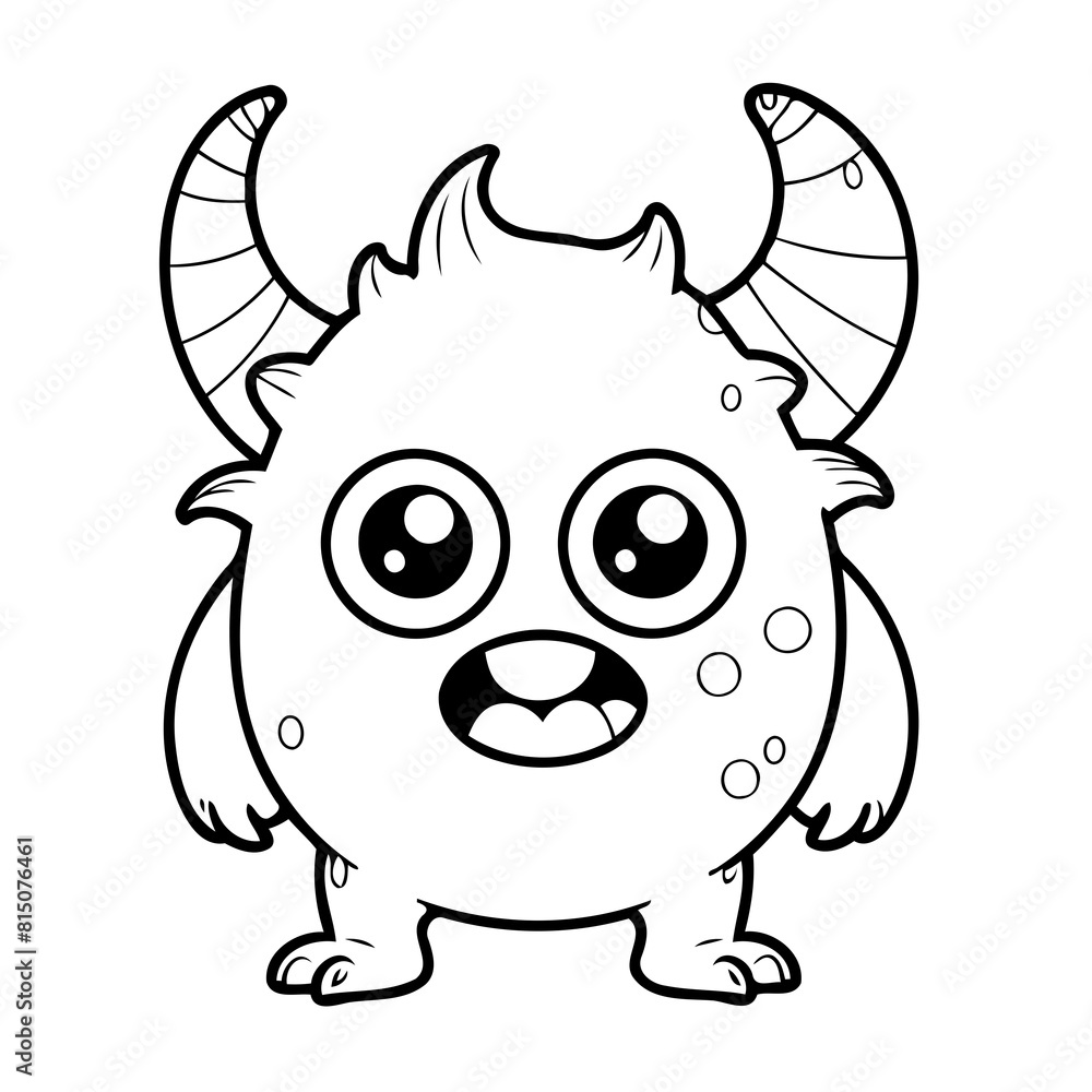 Funny monster for kids page Funny monster for kids page