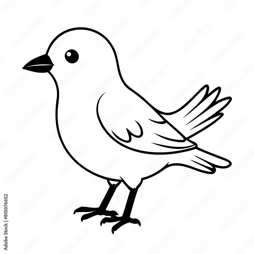 Fototapeta premium Joyful Bird for kids page