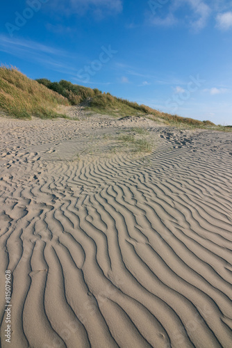 Wellen Strukturen im Sand  D  nen  Nordsee 