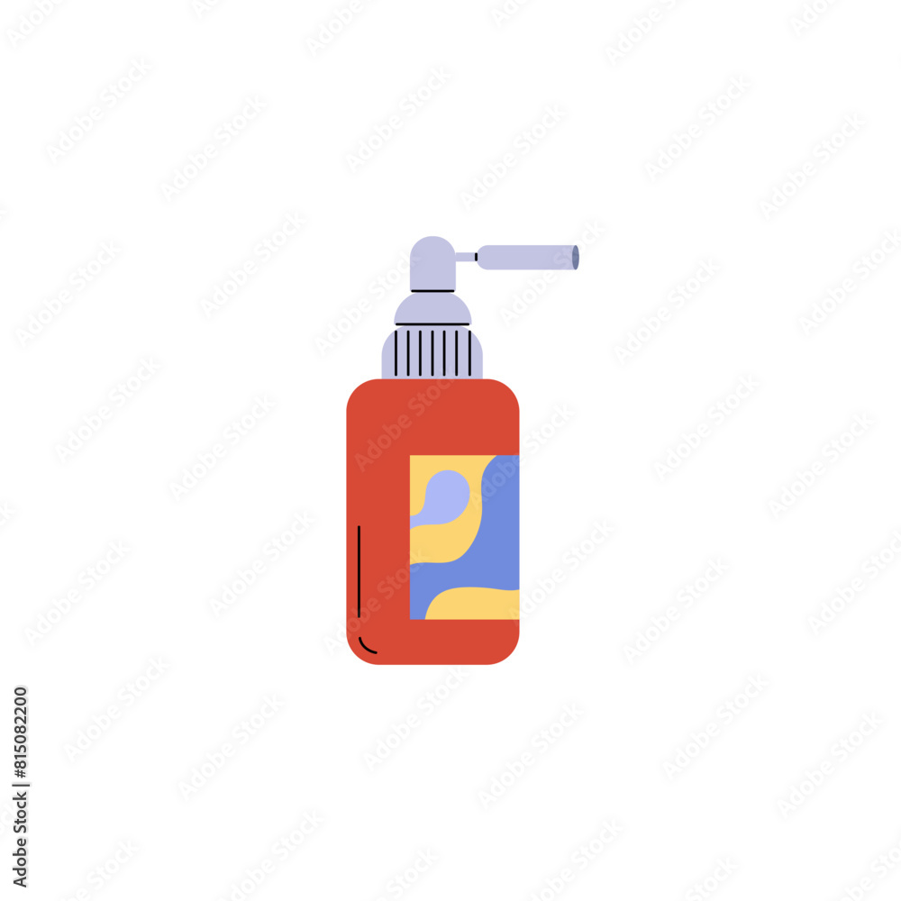 Vector illustration antiseptic bottle icon for health safety in a flat style Vector illustration antiseptic bottle icon for health safety in a flat style