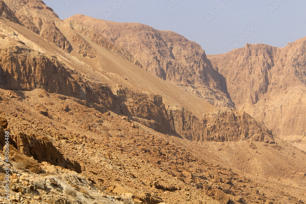 The Judean Desert in the Middle East, located in Israel and the West Bank. The Judean Desert in the Middle East, located in Israel and the West Bank.