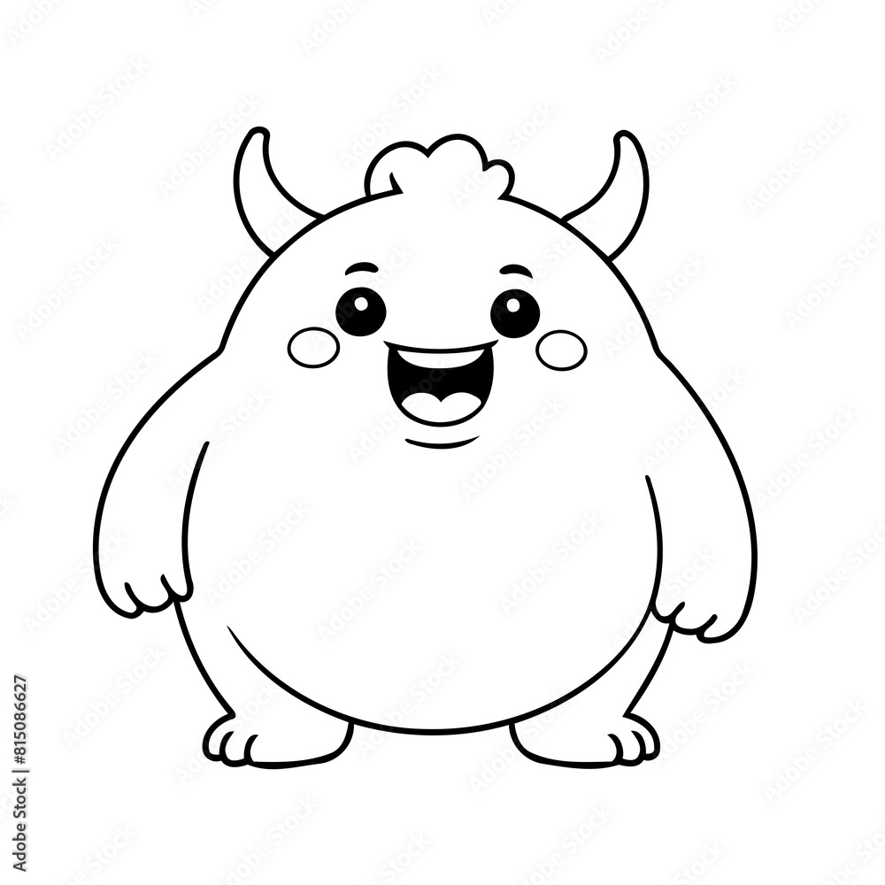 Cute vector illustration Monster hand drawn for toddlers Cute vector illustration Monster hand drawn for toddlers