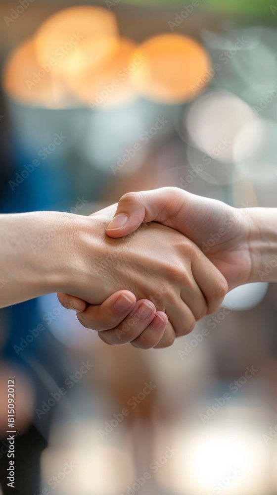 Success at work: close-up business handshake on a blurry bright background Success at work: close-up business handshake on a blurry bright background