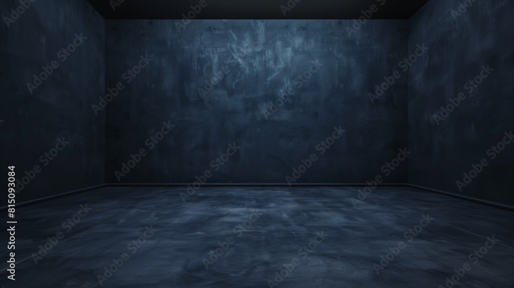 Minimalistic background of floor and dark blue wall of the room. Minimalist design. Minimalistic background of floor and dark blue wall of the room. Minimalist design.