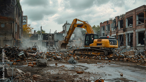 Controlled Chaos Demolition Crews Modernizing Urban Infrastructure photo